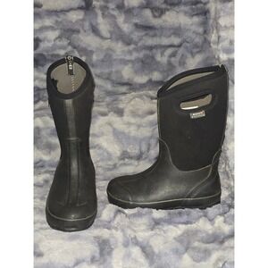 Bogs Classic High HA‎ Waterproof Insulated Boots Youth Size 4 Black